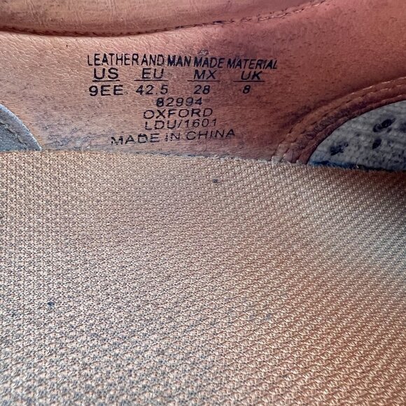 Handpoint Suretrack 4" Men Size 9EE 82994 Brown Tan Leather Oxford Work Shoes - Picture 12 of 14